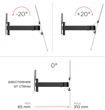 Кронштейн для телевизора Holder LCDS-5520-B