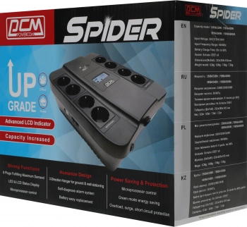 Источник бесперебойного питания Powercom Spider SPD-750U LCD