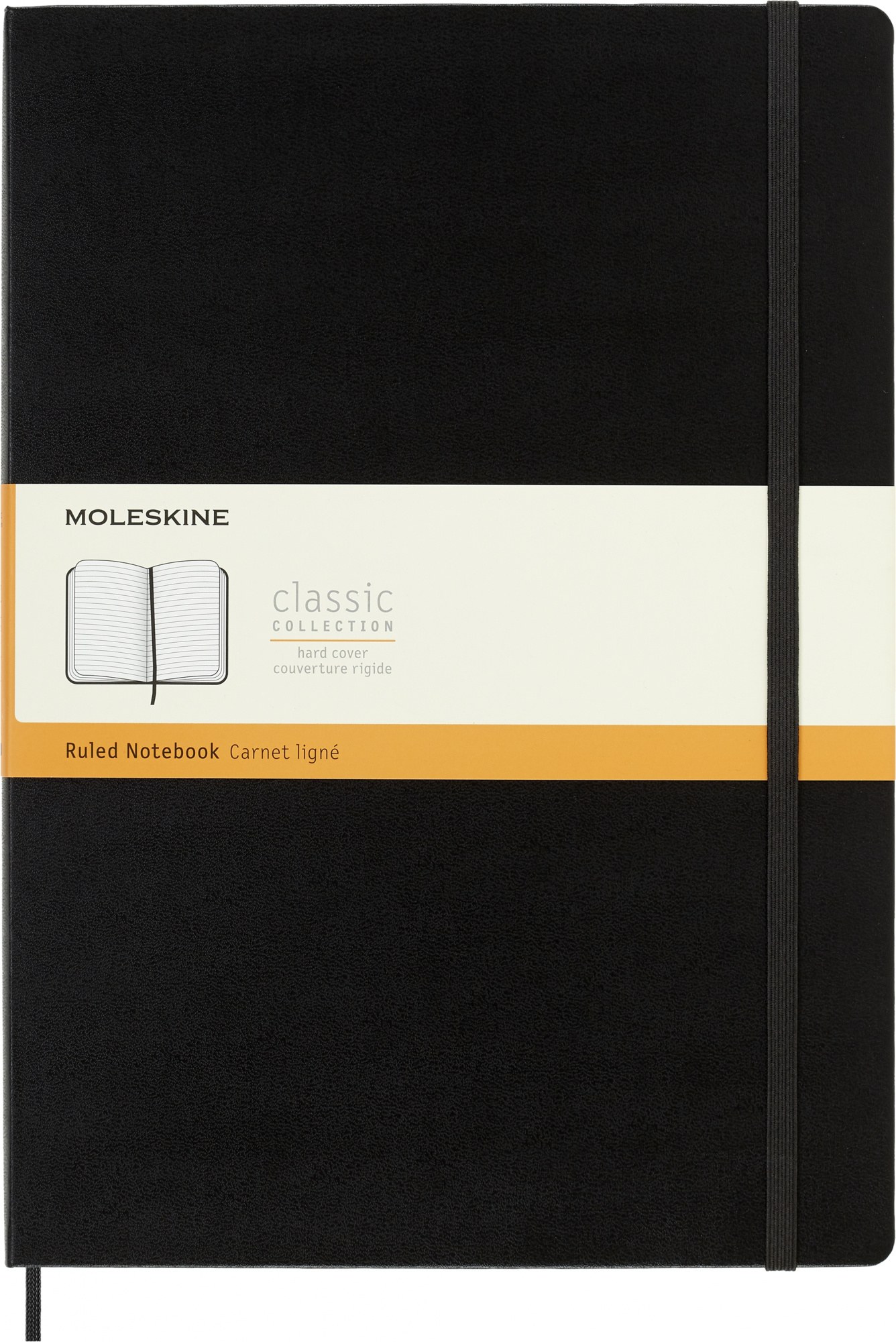 Блокнот Moleskine CLASSIC QP110 A4 192стр. линейка твердая обложка черный