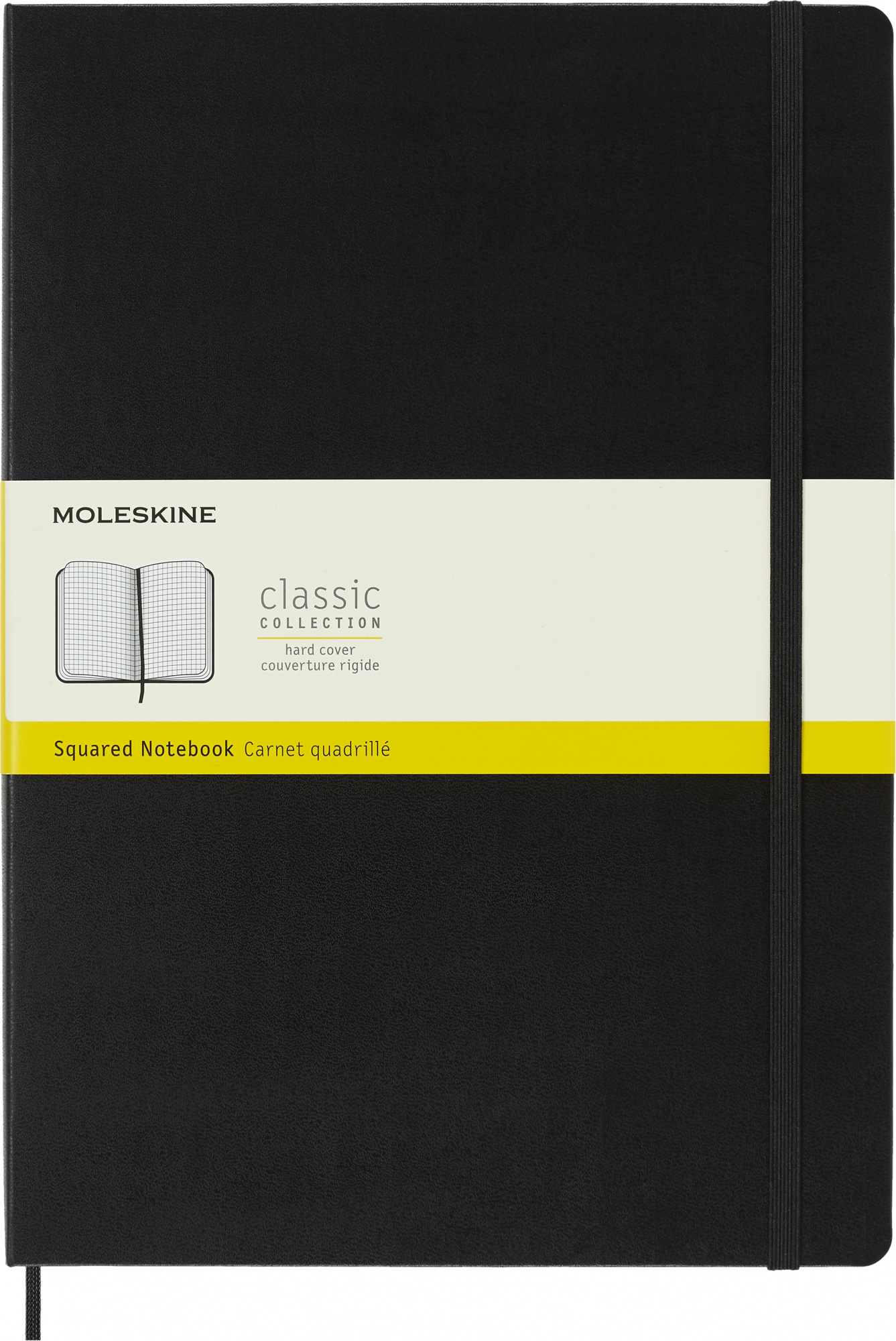 Блокнот Moleskine CLASSIC QP111 A4 192стр. клетка твердая обложка черный