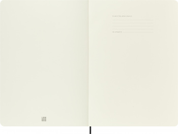 Блокнот Moleskine CLASSIC SOFT QP641 A4 192стр. линейка мягкая обложка черный