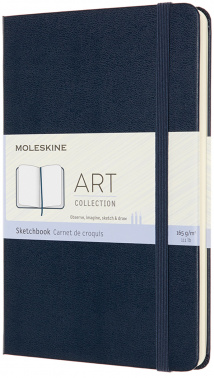 Блокнот для рисования Moleskine ART SKETCHBOOK ARTQP054B20 Medium 115x180мм 88стр. твердая обложка синий