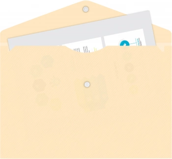 Конверт на кнопке Бюрократ DeLuxe DL801MILK/1 A4 пластик 0.18мм молочный