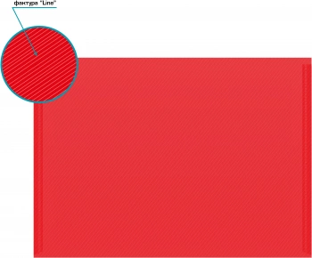 Конверт на кнопке Бюрократ DeLuxe DL801RED/1 A4 пластик 0.18мм красный