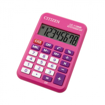 Калькулятор карманный Citizen Cool4School LC110NRPK