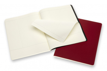 Блокнот Moleskine CAHIER SUBJECT CH4STNB02 XLarge обложка картон 160стр. линейка мягкая обложка черный/красный