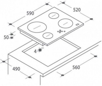 Варочная поверхность Candy CH63CT