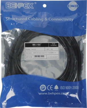 Кабель видео HDMI (m)/HDMI (m) 3м. черный