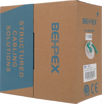 Кабель сетевой UTP 4 пары cat.5E solid 0.45мм CCA 305м зеленый