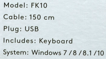 Клавиатура A4Tech Fstyler FK10