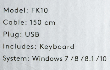 Клавиатура A4Tech Fstyler FK10