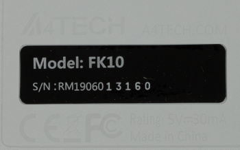 Клавиатура A4Tech Fstyler FK10