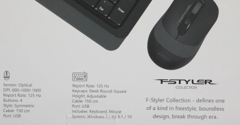 Клавиатура + мышь A4Tech Fstyler F1010