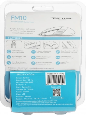 Мышь A4Tech Fstyler FM10