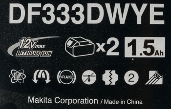 Дрель-шуруповерт Makita DF333DWYE