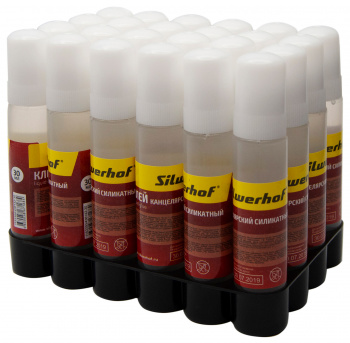 Клей жидкий Silwerhof 436142-30 30мл силикатный термоусадочная упаковка морозоустойчивый