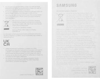 Кабель Samsung  EP-DA705BBRGRU