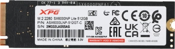 Накопитель SSD A-Data PCIe 3.0 x4 512GB ASX6000LNP-512GT-C