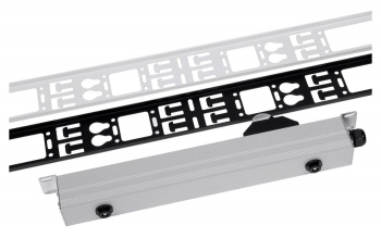 Кабельный органайзер вертикальный ЦМО ВКО-М-42.75-9005 односторонний окна 42U глуб.:12мм