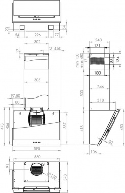 Вытяжка каминная Gorenje Simplicity WHI6SYB