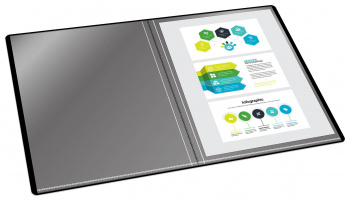 Папка с 30 прозр.вклад. Silwerhof Perlen 292931-77 A4 0.8мм карман серебристый металлик