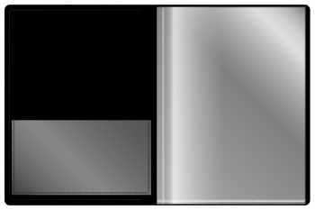 Папка с 60 прозр.вклад. Silwerhof Perlen 292961-74 A4 1мм карман синий металлик