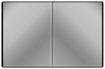 Папка с 60 прозр.вклад. Silwerhof Perlen 292961-77 A4 1мм карман серебристый металлик