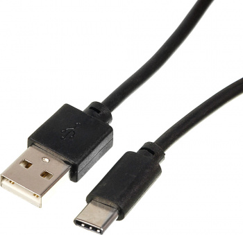 Кабель USB (m)-USB Type-C (m) 1.8м черный