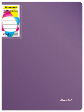 Папка с 80 прозр.вклад. Silwerhof Perlen 292981-73 A4 1мм карман сиреневый металлик