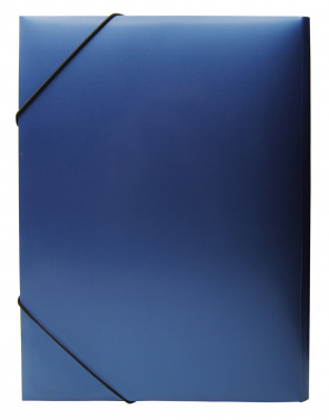 Папка на резинке Silwerhof Perlen 311918-74 A4 песок полипропилен 0.6мм синий металлик