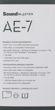 Звуковая карта Creative PCI-E Sound Blaster AE-7