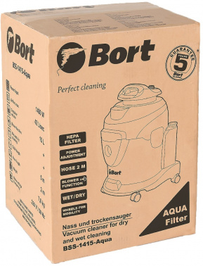 Строительный пылесос Bort BSS-1415-Aqua