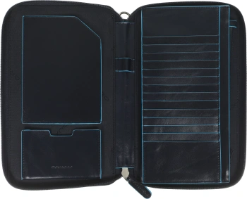 Мультипортмоне Piquadro Blue Square PP3246B2/BLU2 синий натур.кожа