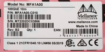 Кабель Mellanox MFA1A00-C010