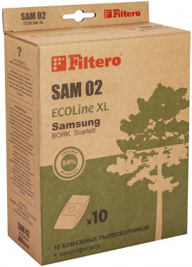 Пылесборники Filtero SAM 02 ECOLine XL