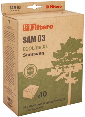 Пылесборники Filtero SAM 03 ECOLine XL