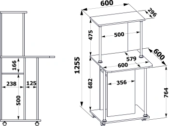 Стол для компьютера Сокол  КСТ-12