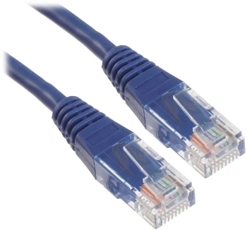 Патч-корд Lanmaster TWT-45-45-2.0-BL UTP RJ-45 вил.-вилка RJ-45 кат.5E 2м синий ПВХ (уп.:1шт)