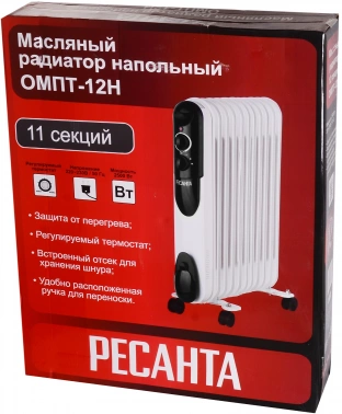 Радиатор масляный Ресанта ОМПТ-12Н