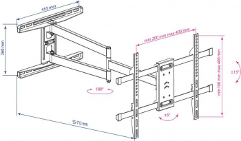 Кронштейн для телевизора Kromax DIX-20