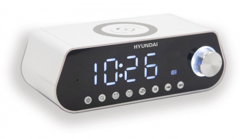 Радиобудильник Hyundai H-RCL380 белый LCD подсв:белая часы:цифровые FM