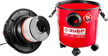 Строительный пылесос Зубр ПУ-15-1200 М1