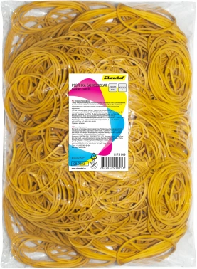 Резинки для купюр Silwerhof 189023 d=60мм 2мм 1000гр натуральный