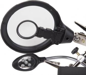 Держатель с лупой Rexant  12-0250