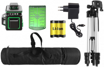 Уровень лазер. Ada  Cube 3-360 GREEN Professional Edition