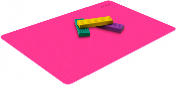 Доска для лепки Silwerhof 957013 Neon прямоугольная A4 пластик 1мм розовый