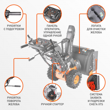 Снегоуборщик бензин. Patriot СИБИРЬ 62