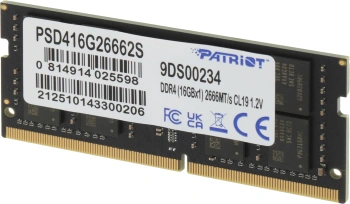 Память DDR4 16GB 2666MHz Patriot  PSD416G26662S