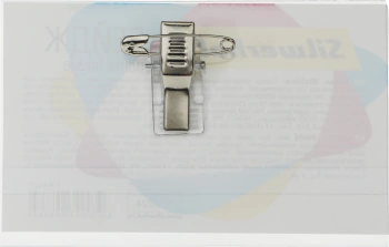 Бейдж Silwerhof 380012-00 90х56мм горизонтальный булавка+зажим