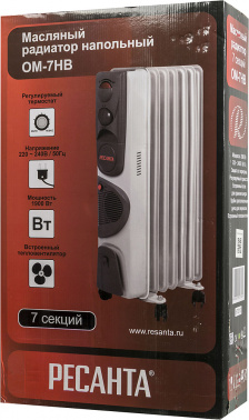Радиатор масляный Ресанта ОМ-7НВ